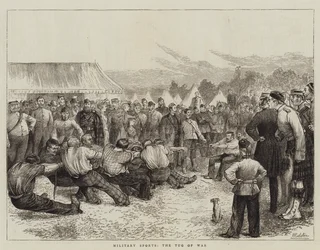 Military Sports, the Tug of War